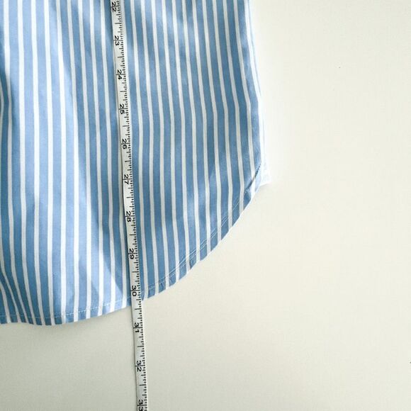 Tommy Hilfiger Mens Oxford Shirt 1985 Stripes Regular Fit Long Sleeve Blue Small - Picture 8 of 8